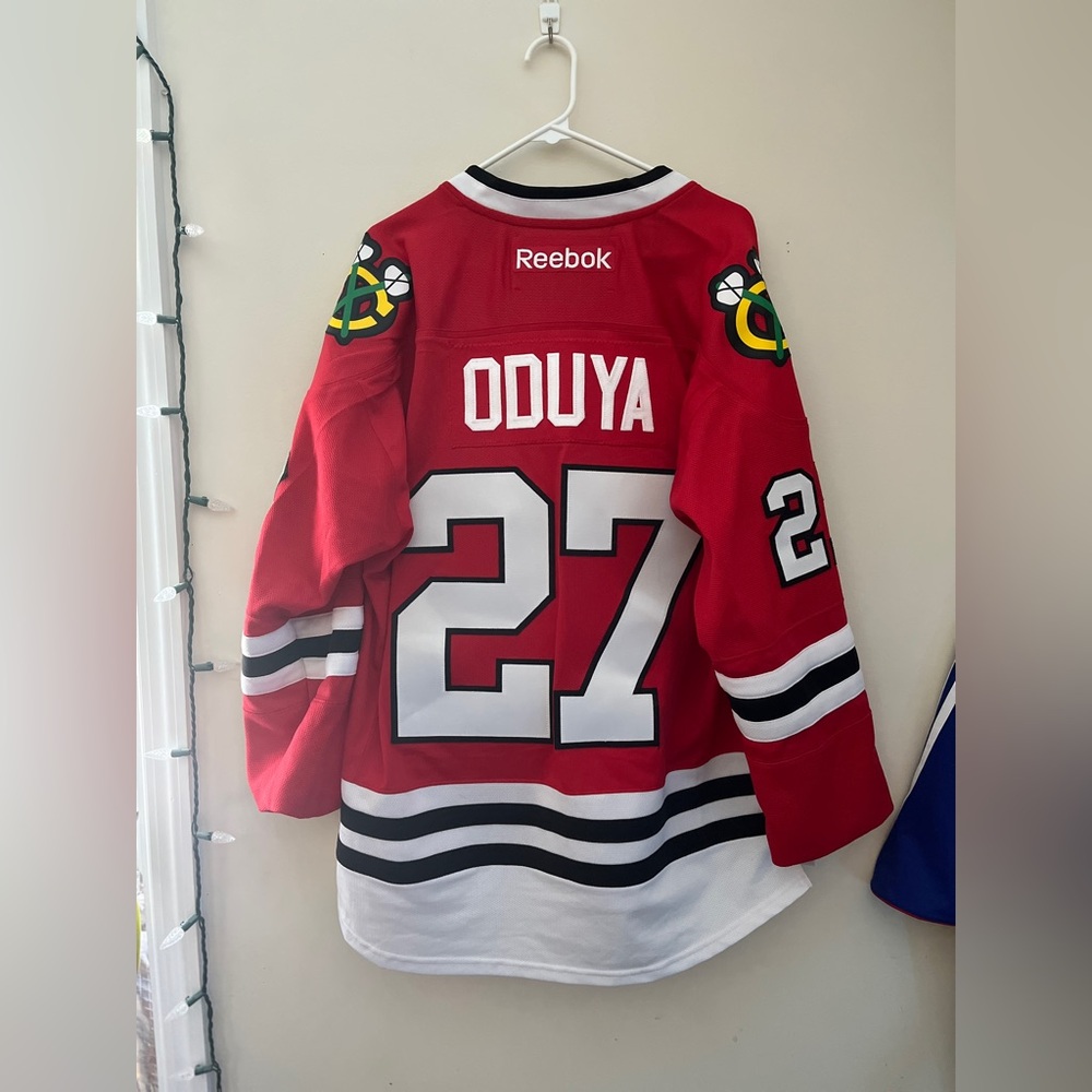 Chicago Blackhawks Johnny Oduya Jersey, Men’s L